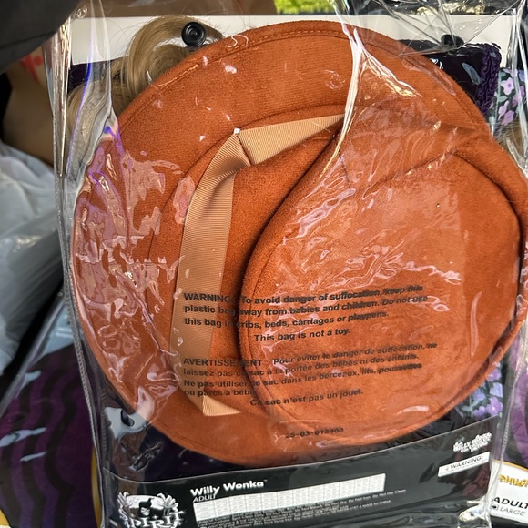 Spirit Willy Wonka Orange Hat - Picture 2 of 3